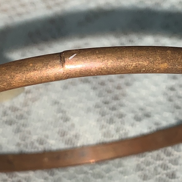 3 vintage copper bangle bracelets - Picture 13 of 17